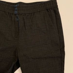 Ann Taylor LOFT Charcoal Wool Wide Leg Trouser L